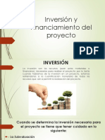 Inversión y Financiamiento Del Proyecto