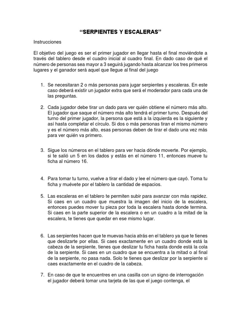 Instrucciones Juego Sye Juego De Azar Juegos De Habilidad Mental