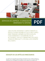 Servicios de Limpieza: 3 Consejos para Mantener Ordenada Tu Oficina