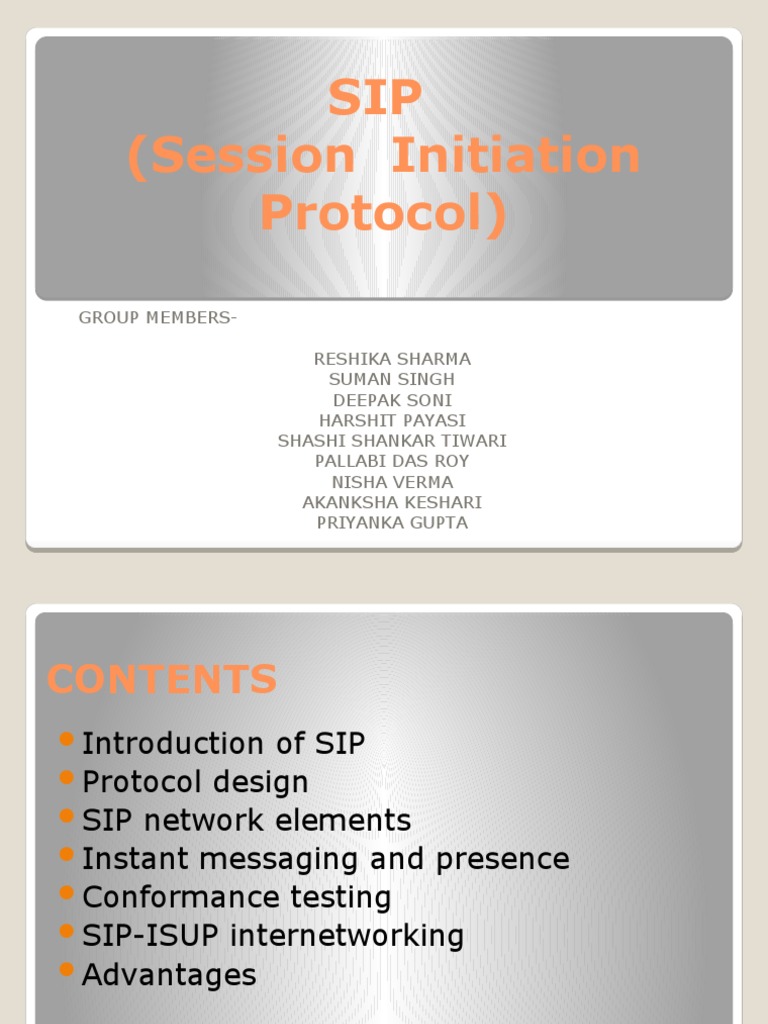 Overview of SIP Telecommunications | PDF | Session Initiation Protocol ...