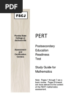 Pert Math Study Guide 1