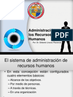 Administración de Los Recursos Humanos: Por: Dr. Gildardo Linarez Placencia