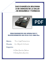 Procedimiento de Stax Fax 1908 Plus