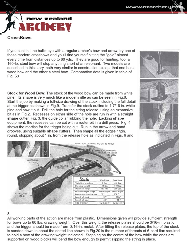 Crossbows | PDF | Bow And Arrow | Screw