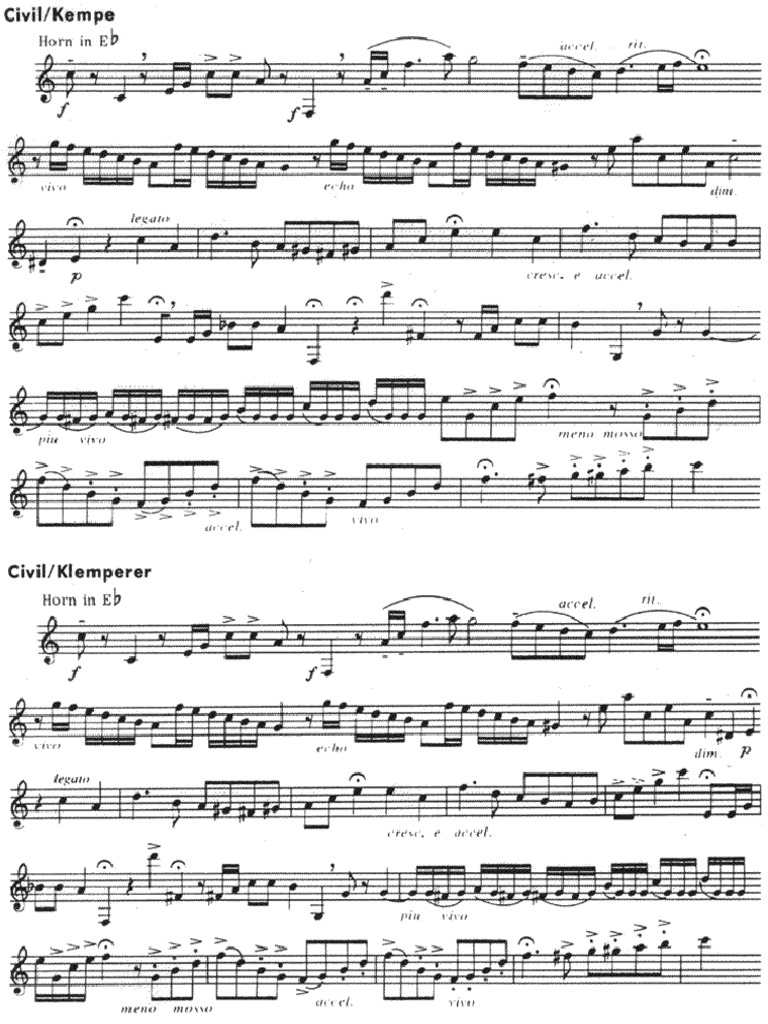Cadenza Mozart Horn Concerto No. 4 (1st Movement) PDF Musical Keys