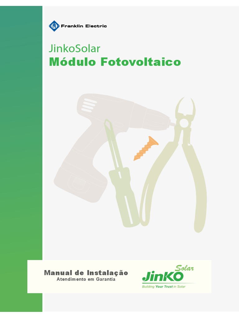 Manual de Instalação Módulos JinkoSolar | PDF | Energia solar ...
