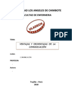 Monografia Las Ventajas y Desventajas de La Comunic.