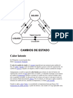 Calor latente - cambios de estado