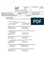 Prueba #1 Parcial I