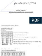 CLN 5 Hidrología - 2 La Cuenca Hidrográfica - Parametrización Cuencas - Ejercicios PDF