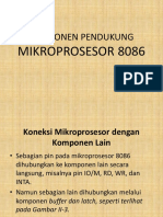 (2-1) Komponen Pendukung Mikroprosesor