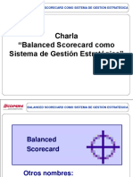 Charla "Balanced Scorecard Como Sistema de Gestión Estratégica"