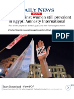 Violence against women still prevalent in Egypt