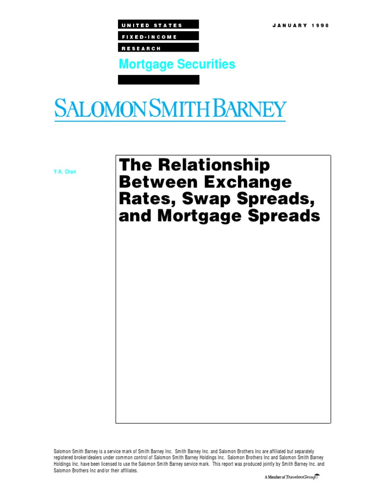 The Relationship Between Exchange Rates Swap Spreads and Mortgage