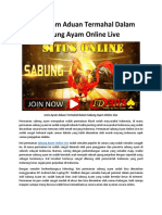 Jenis Ayam Aduan Termahal Dalam Sabung Ayam Online Live