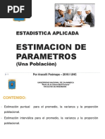 Estimacion de Parametros Una Población