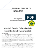 Permasalahan Gender Di Indonesia PPT Rosiii 2b