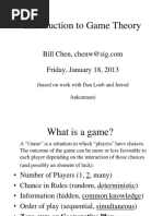 Introduction To Game Theory