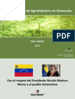 Plan Desarrollo de Agroindustria en Venezuela: Paul Group 2017
