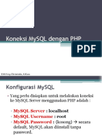Koneksi MySQL Dan PHP