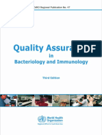 QA in Bacteriology and Immunology WHO