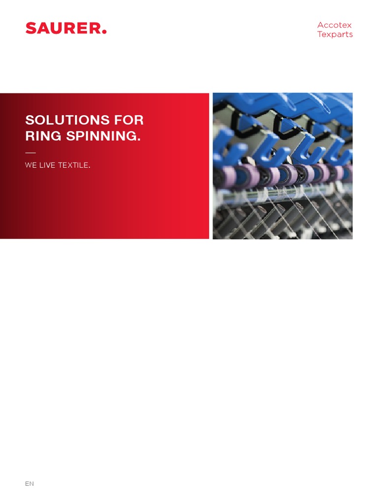 Accotex Texparts BR Solutions For Ring Spinning | PDF | Spinning ...
