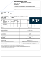 Reliance Healthwise Policy Schedule