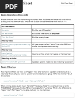 Splunk Cheat Sheet