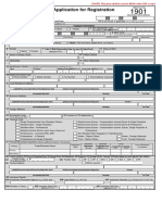 Application For Registration: Date of Birth/Organization Date (In Case of Estate/Trust)