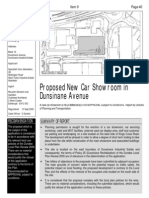 Proposed New Car Showroom in Dunsinane Avenue: Key Information