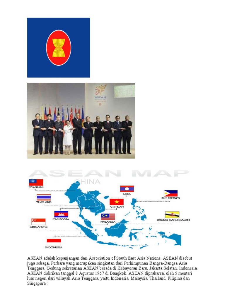ASEAN Adalah Kepanjangan Dari Association of South East Asia Nations