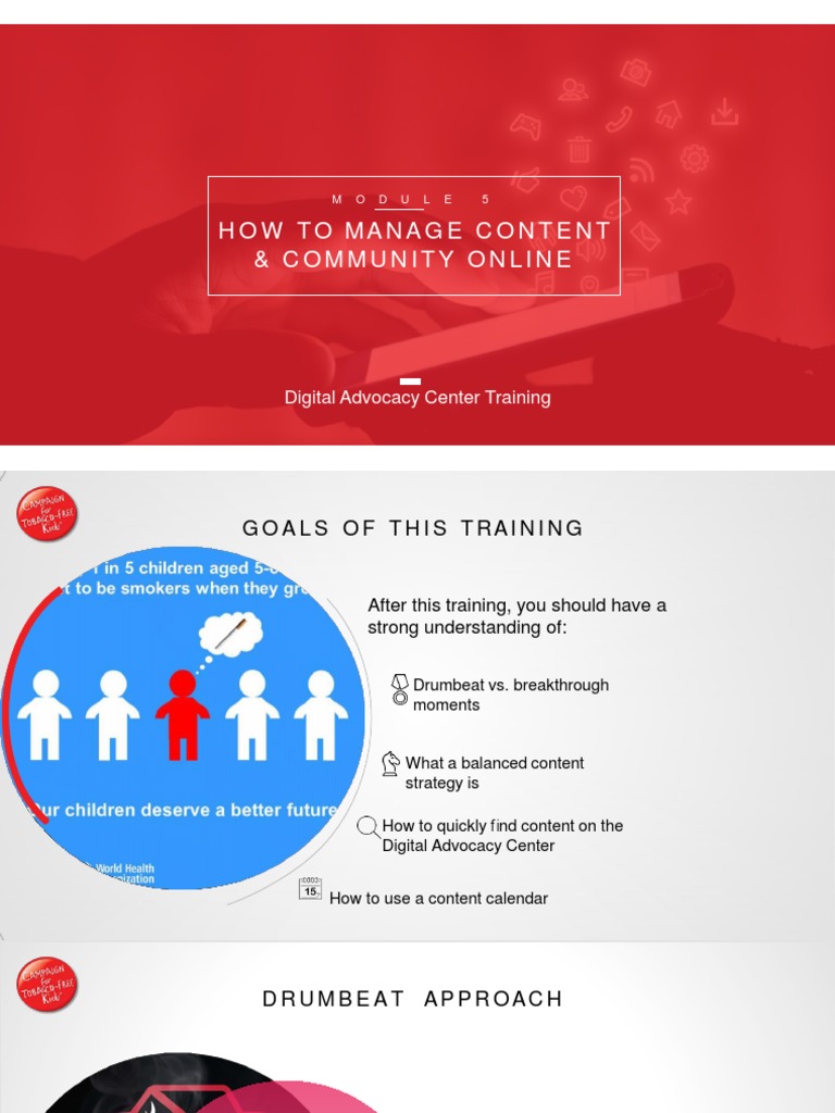 Module 5 - How To Manage Content - Community Online | PDF ...