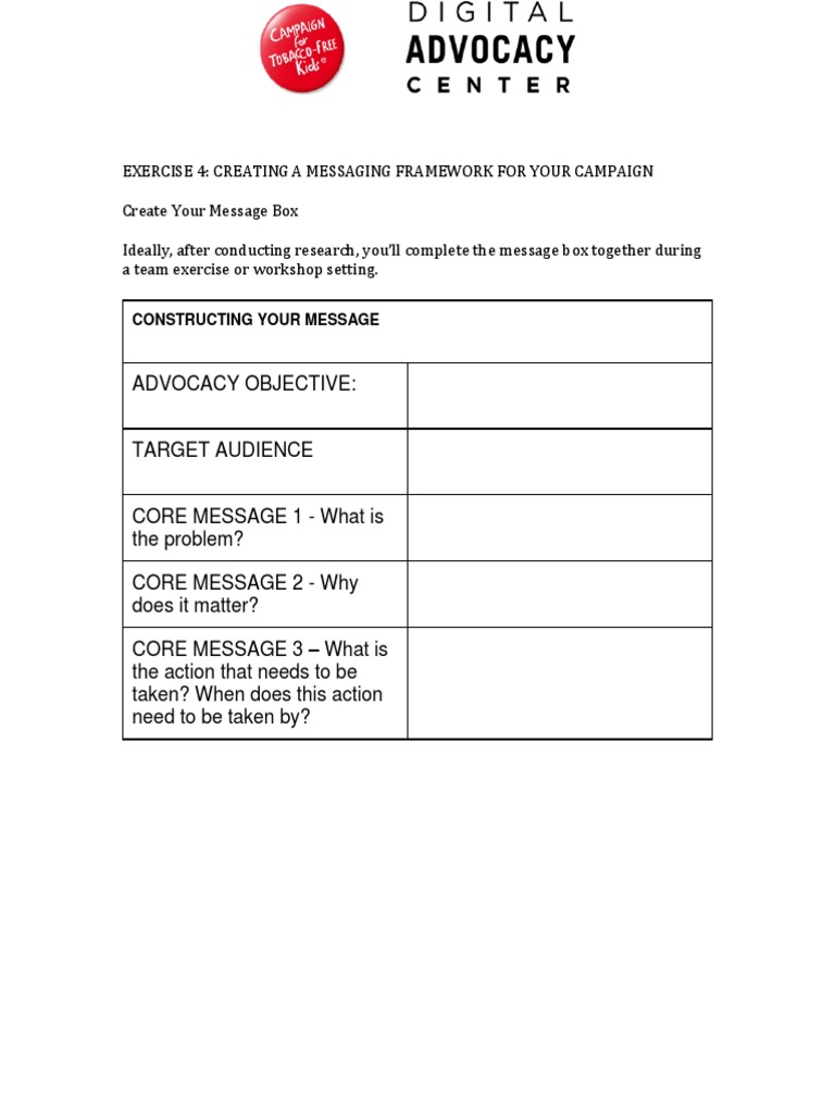 Messaging Framework for Campaigns | PDF
