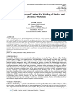 A Literature Review On Friction Stir Welding of Similar and Dissimilar Materials