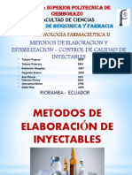 Elaboracion de Inyectables PDF