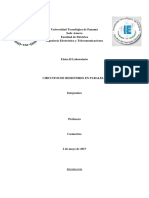 Circuito de resistores en paralelo