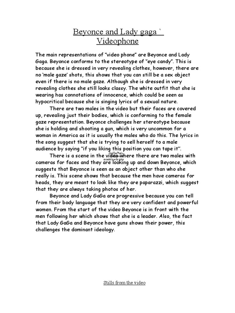 Beyonce and Lady Gaga | PDF