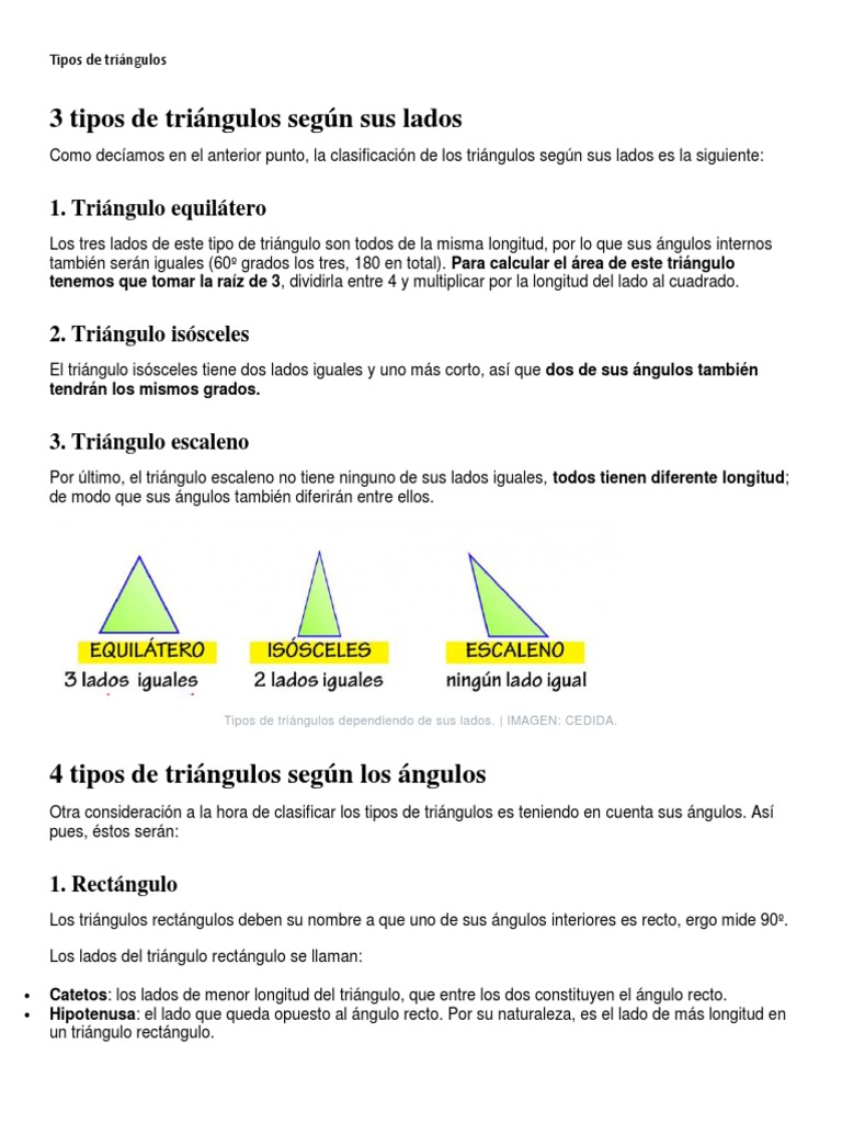 Hojas De Trabajo Sobre Triángulos Isósceles Y Equiláteros Escalenos