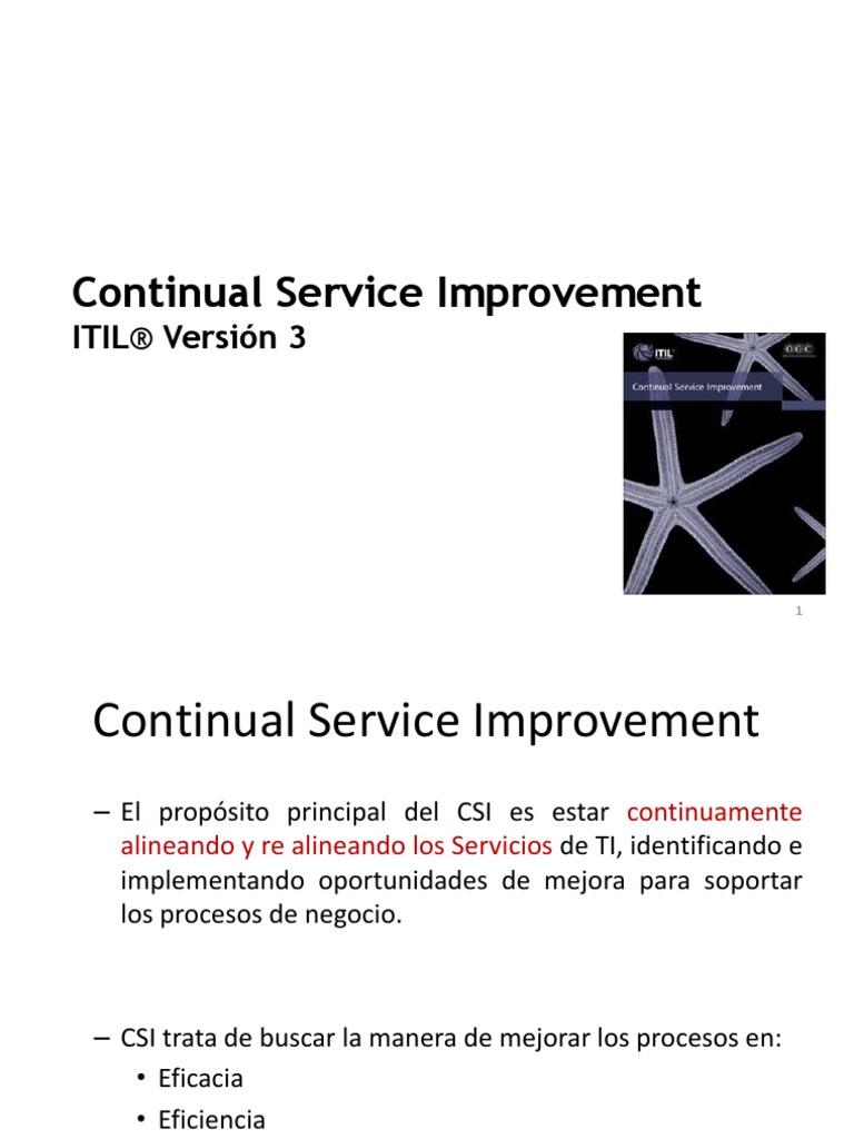 Continual Service Improvement | PDF