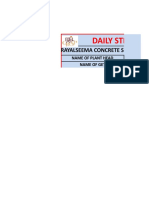 Daily Steam Curing Reports: Rayalseema Concrete Sleepers PVT LTD, Tirumanglam - 1