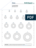 SAE Flat Washer Size Chart