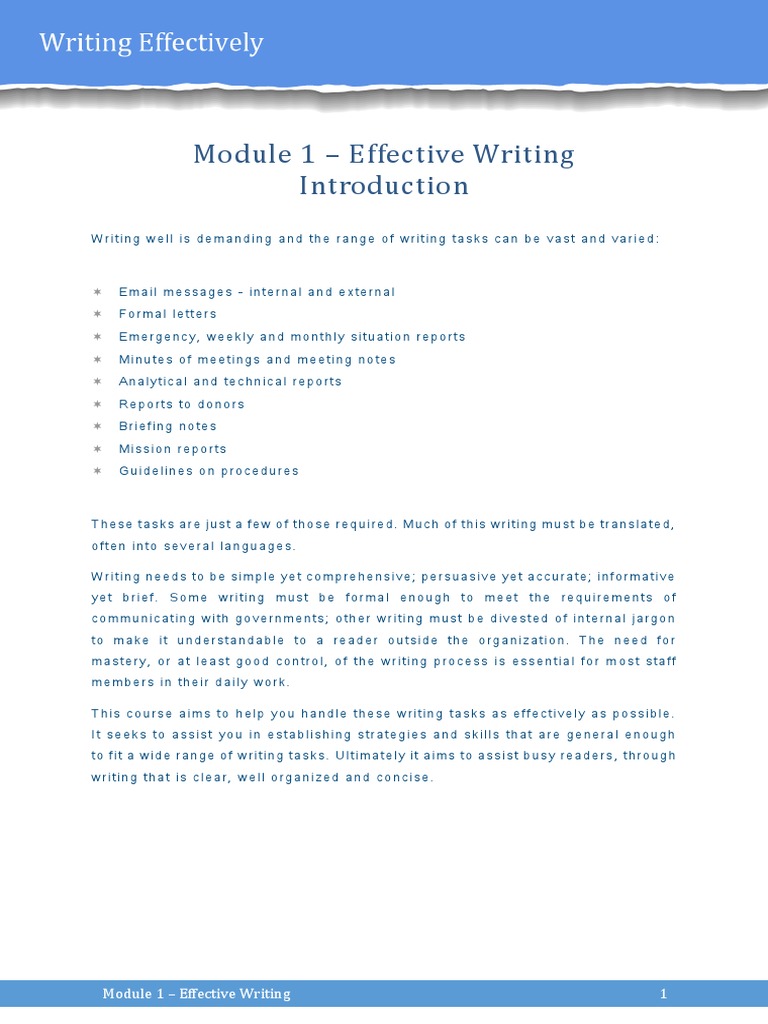 Mastering Effective Writing Skills | PDF