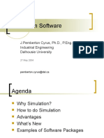 Simulation Software: J.Pemberton Cyrus, PH.D., P.Eng. Industrial Engineering Dalhousie University