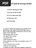 History of Optical Storage Media