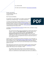 7/29/10 Letter + Follow-Ups To Rep. John Shimkus Re: Save-A-Life Foundation - NO REPLY