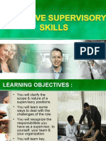Effective Supervisory Skills