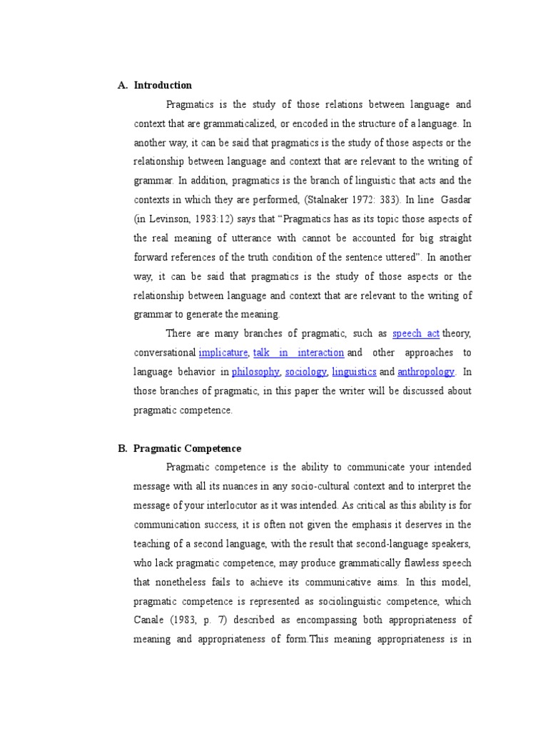Understanding Pragmatic Competence | PDF | Linguistics | Semiotics