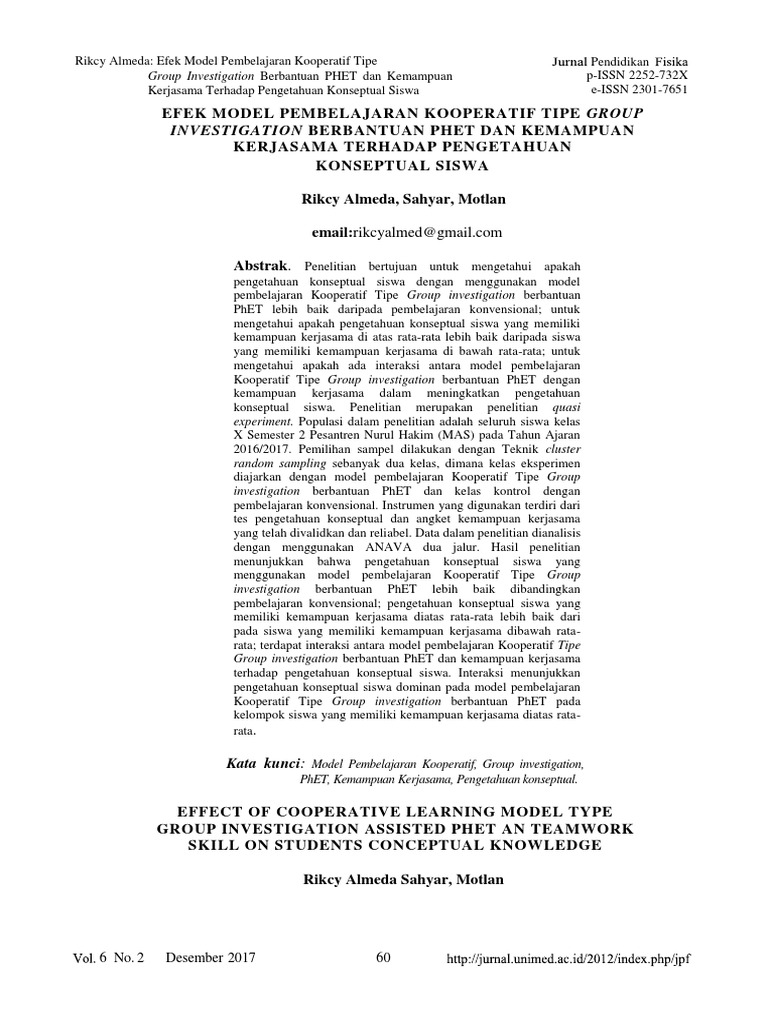 Jurnal Internasional Pembelajaran Kelas Rangkap E Jurnal