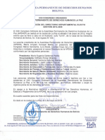 Acta Directiva 2018-2020 de La APDHLP