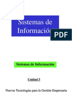 Unidad 5 de Sistemas de Información - Nuevas Tecnologías Para La Gestión Empresaria